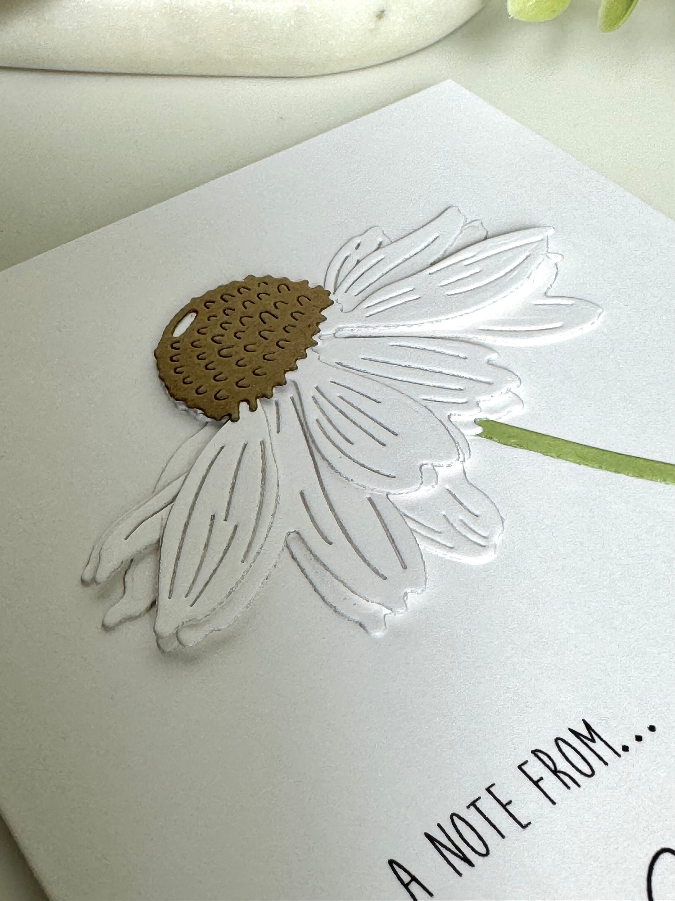 Personalized Floral Stationery Set, Custom Handmade 3D Note Cards ...