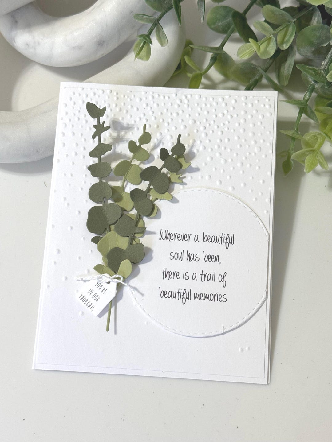Personalized Sympathy Card | Thinking of You Condolence Card | Handmade ...