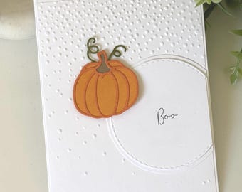 Personalized Pumpkin Halloween/Thanksgiving Card, 3D Handmade Fall Card, Customize Your Own Greeting