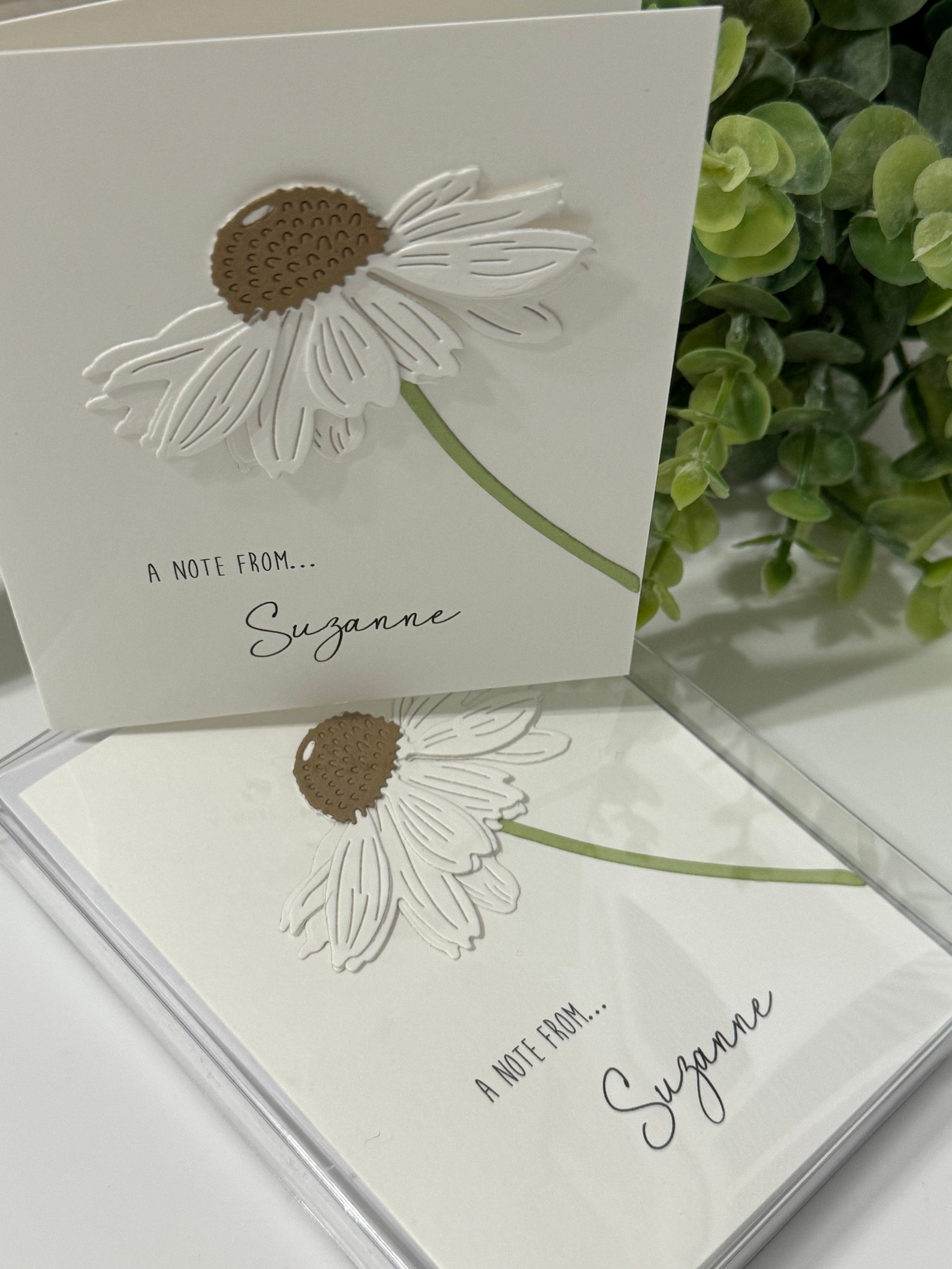Personalized Floral Stationery Set, Custom Handmade 3D Note Cards ...