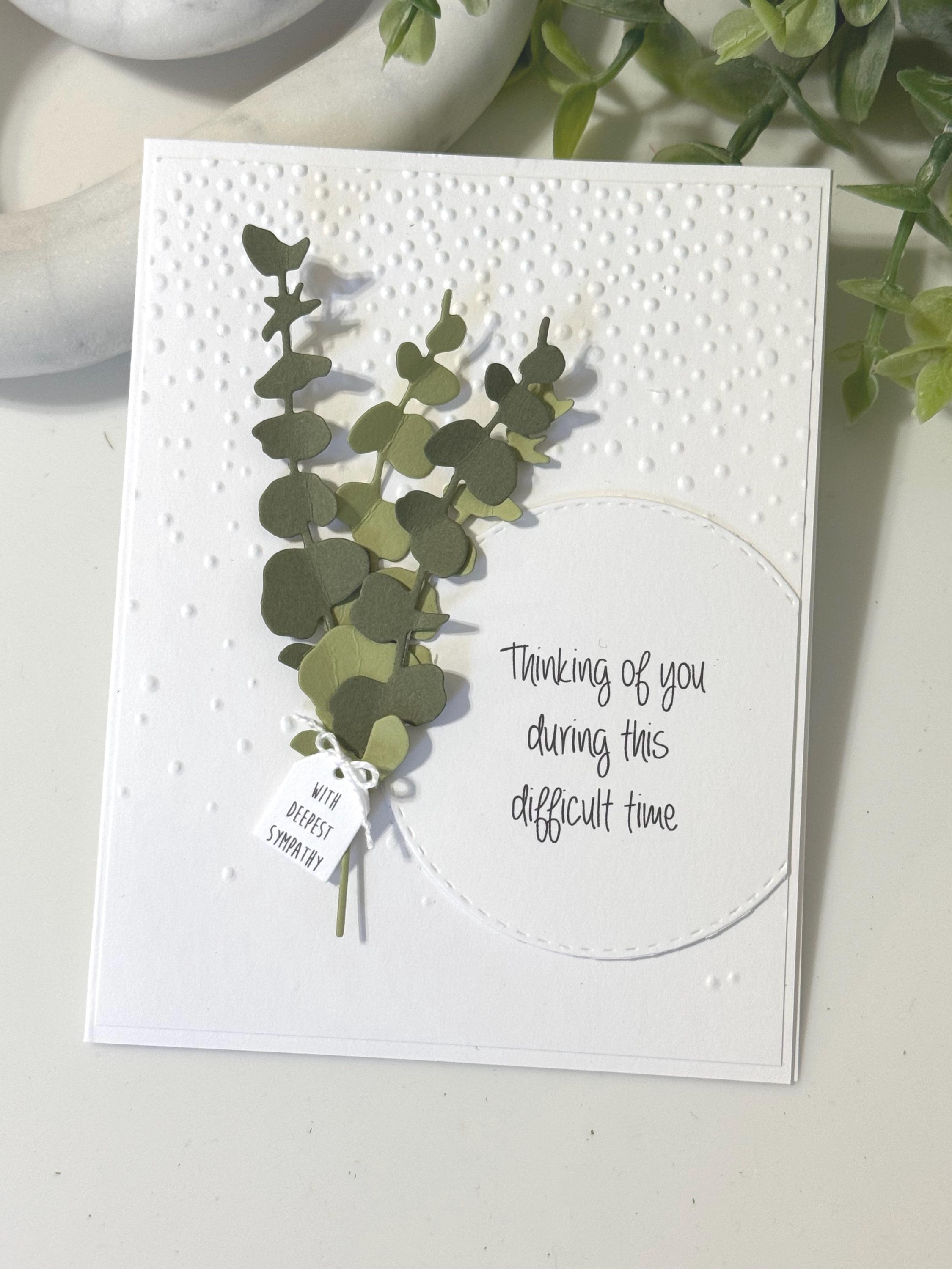 Personalized Sympathy Card | Thinking of You Condolence Card | Handmade ...