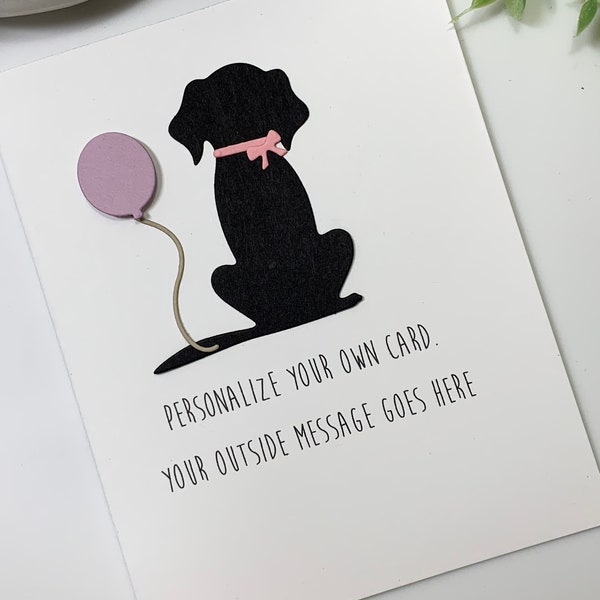 Personalized Pet Card, Pet Birthday, Dog, Cat, Rainbow Bridge, Cat Lover, Dog Lover, Pet Loss Sympathy, From Dog, From Cat, Christmas Pet