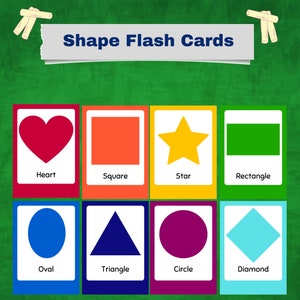 12 Shape Flash Cards