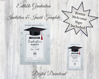 Graduation Party Invitation & Insert