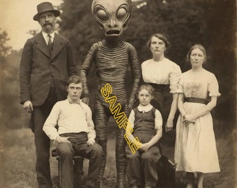 Creepy, Scary, Unique Vintage Historic Reproduction Photo Print No G155