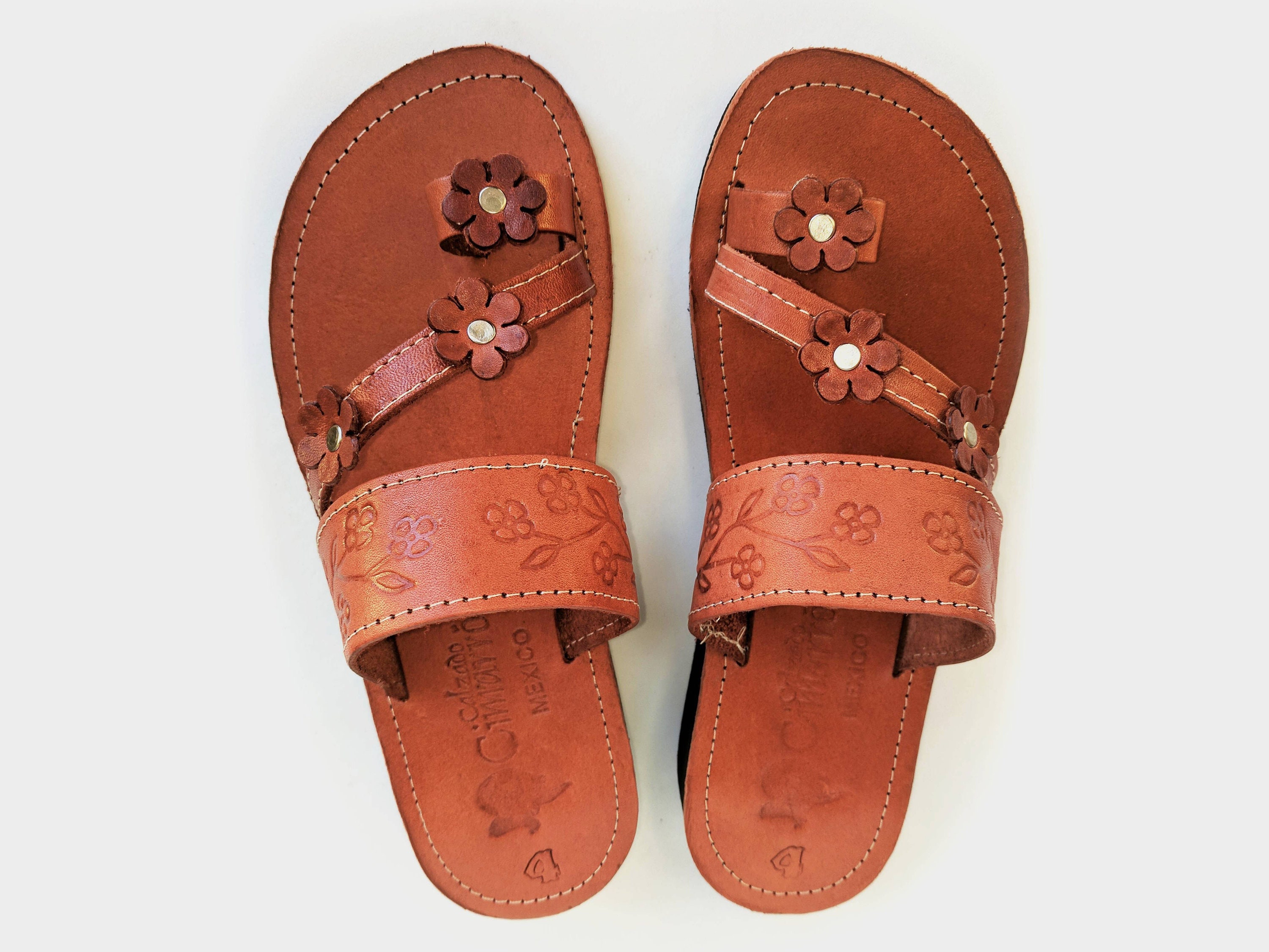 Walkaroo Womens Toe-Ring Slide Sandal - WL7435 Copper – Walkaroo Footwear