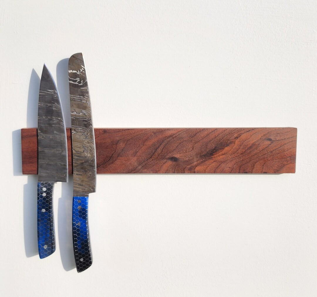 Walnut Knife Holder Etsy