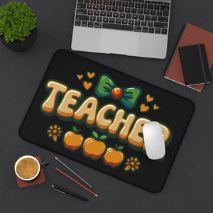 Teacher Desk Mat - Fun Classroom Decor, Gift for Educators, Teacher Appreciation Week, Back to School Supplies, Inspirational Office [...]
