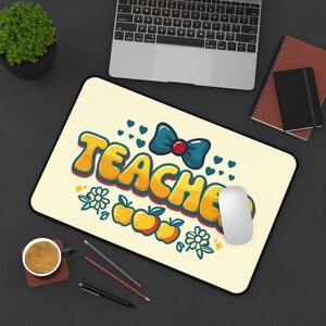 Lehrer Schreibtisch Matte, Klassenzimmer Dekor, Geschenk für Erzieher, personalisierte Schreibtisch Accessoire, Büro Organisation