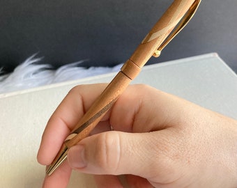 Hand-turned Wood Pen | Unique woodwork |  Fine Art | Practical Gift for Graduation, Home Office, Groomsman, Retirement, Wedding, Mother