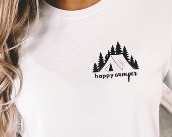 Happy Camper Shirt, Happy Camper, Shirt Gifts, Cute Camping Shirt, Camping Shirt, Shirt for Camping, Gifts for Camping, Happy Camper Gifts