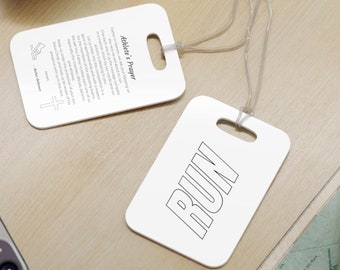 Athlete's Prayer Anhänger | Gebet des Läufers | Taschenanhänger | Sport Taschenanhänger | Bag Tag | Cross Country Taschenanhänger | Gebetskarte | Läufer Geschenk