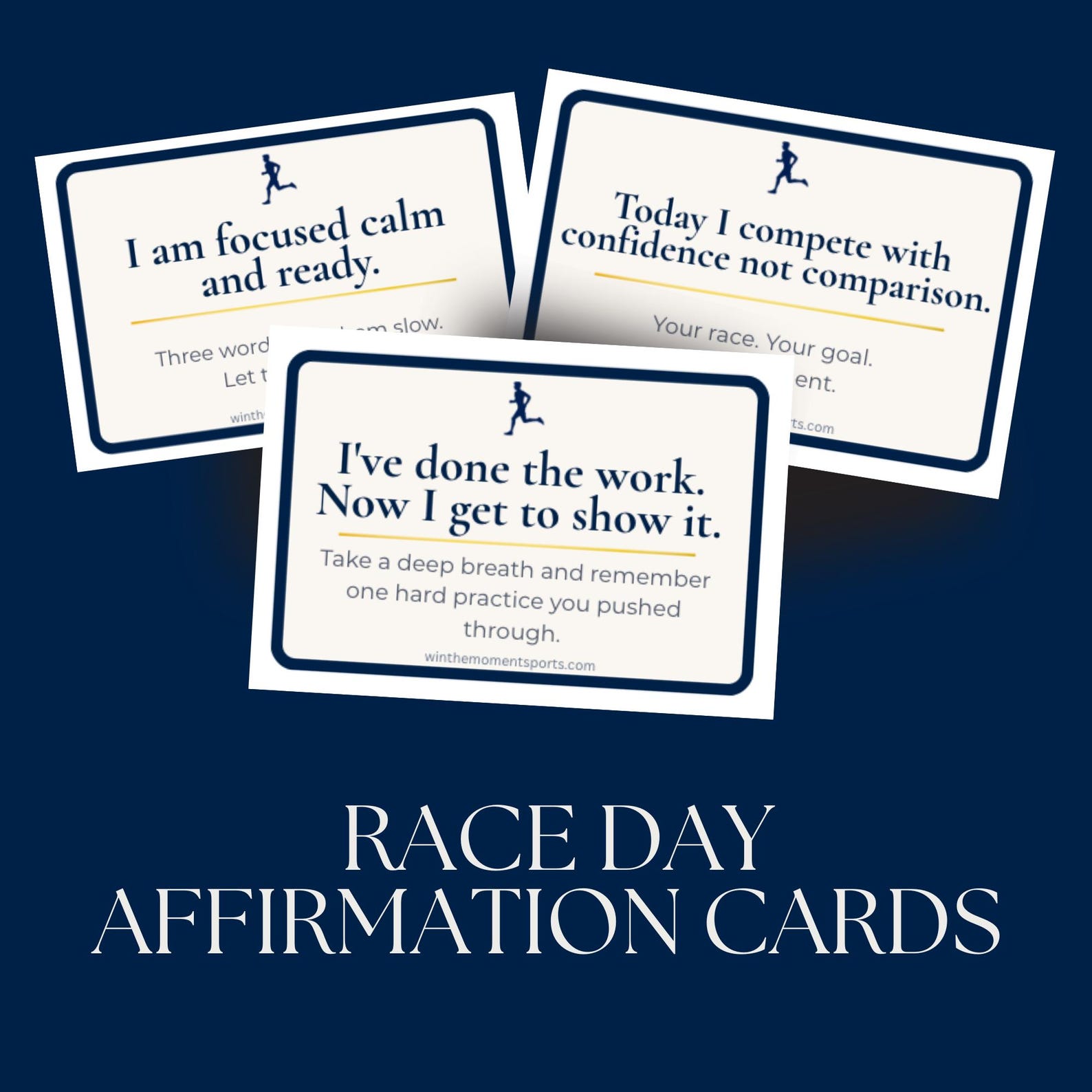 Race Day Affirmation Cards for Runners