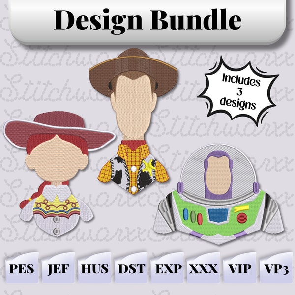 Toy Story Embroidery Design Pes Etsy