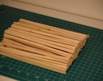 mini 2x4's| 1:12 scale| real wood| building supplies | dollhouse | diorama | bundle of 80