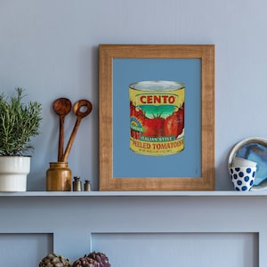 Arte de parede para cozinha Cento Tomatoes | Decoração para sala de jantar, impressão digital, presente para casa, pôster moderno, download digital
