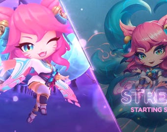 Chibi Spirit Blossom Ahri overlays