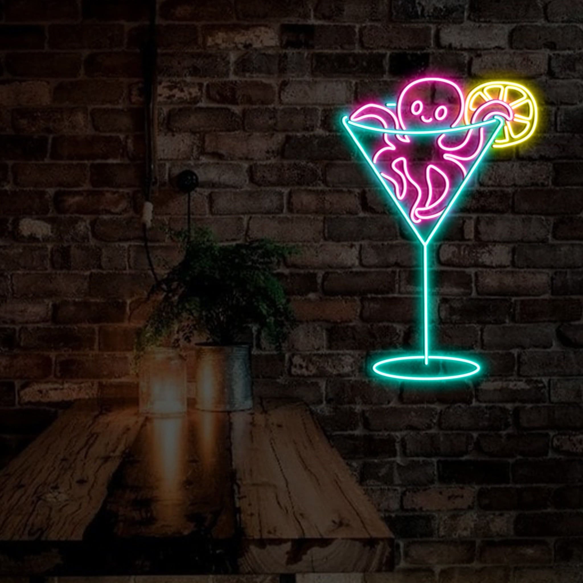 Neon Martini Sign