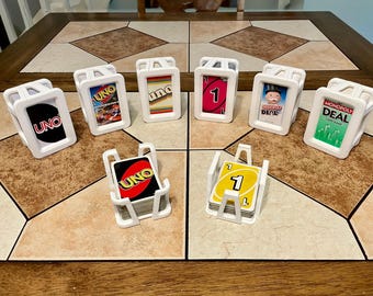 Playing Card Storage Case, Card Game Holder, Deck Organizer for Family Game Night