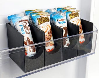 Fridge Door Organizer for Snack Bars and Small Items