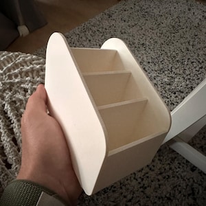 Universal fjärrkontrollhållare, vardagsrumsfack för TV och konsolfjärrkontroll, bänkskiva bild 2