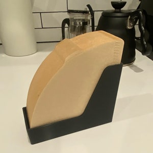 Hario V60 Filter Holder, Coffee Station Accessory, Espresso Organizer, Barista Gift, Wall Mount Pour Over Stand, Hot Beverage Essential
