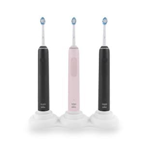 Oral-B Family-Sized Electric Toothbrush Holder, Accommodates 1-4 Toothbrush Stations, Dental Organizer Ideal for Dorms and Apartments