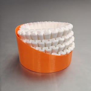 Round Coffee Filter Holder, Countertop Organizer for Standard Filters, Kitchen Storage