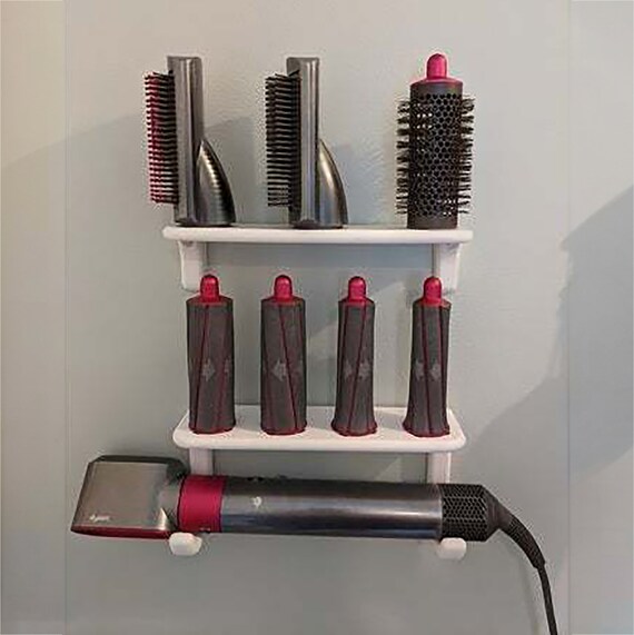 Dyson Airwrap Shelf and Rack, Curling Iron Organizer, Straightener