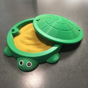 Cute Sandbox Turtle, Desk Bin Organizer, Pet Feeder Accessory, Fish Tank Decor, Hamster Gerbil Feeder, Quirky Desk Accessory