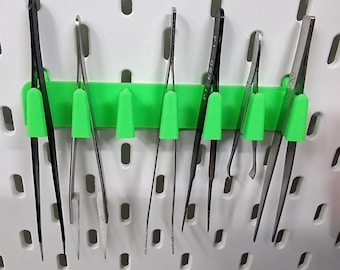 Pinzettenhalter für IKEA Skadis Pegboard, Kompakter Organizer