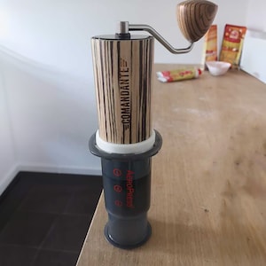 Commandante C40 Adapter for Aeropress, Coffee Grinding Upgrade, Display Storage, Drip Tray Organizer, Latte Accessory