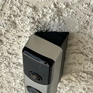 SkyBell Video Doorbell Wedge Mount, Angled Mount Accessory, Doorbell Stand-off, Front-Facing Angle Plate, Cord Storage