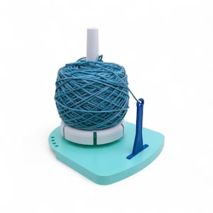 Yarn Valet Dispenser Guide, Tangle-Free Knitting Tool, Wrap-Around Spool Holder, Crafting Accessory