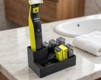 Razor and Comb Organizer for Philips OneBlade, Bathroom Counter Holder