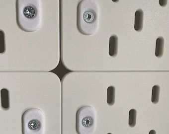 Wall Mount Screw Adapter for IKEA Skadis, Set of 4, 5mm Hole