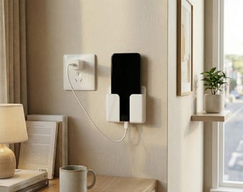 Phone Wall Mount Charging Holder, Universal Bedside Dock