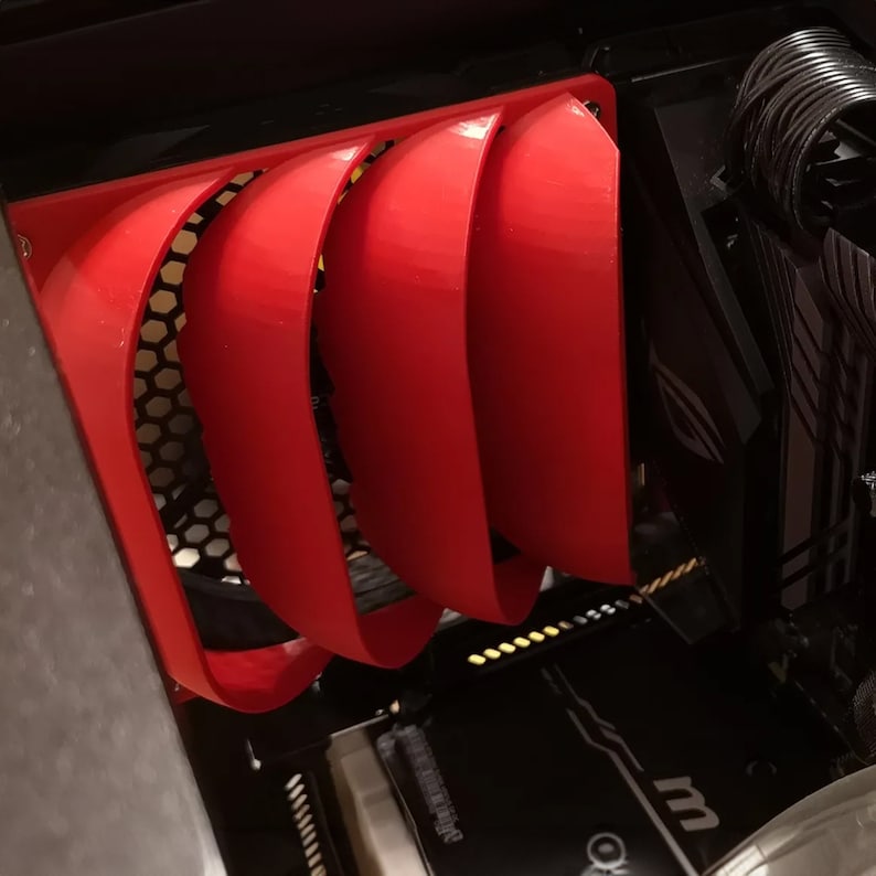 PC Fan Deflector, Improve Airflow Cooling, 120/140mm Fan Duct, Tech