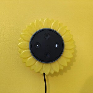 第2世代Echo Dot対応ひまわり型スタンド、装飾用スマートスピーカーマウント 画像 7