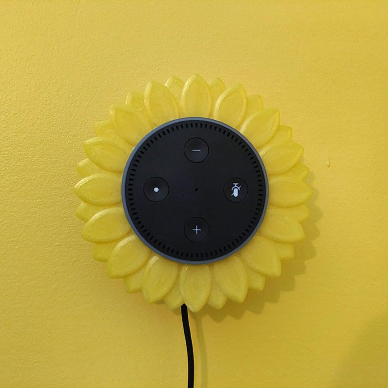 第2世代Echo Dot対応ひまわり型スタンド、装飾用スマートスピーカーマウント 画像 7