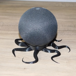 Alexa Stand Octopus Kraken, Echo Dot 4th and 5th Generation Holder, Mythical Decor, Tech-Savvy Accessory, Unique Home Decoration