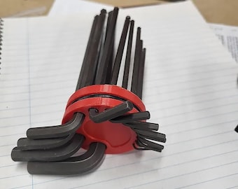 Allen Wrench Hex Key Holder, Tool Organizer, Garage Workshop Storage, Father's Day Gift Idea