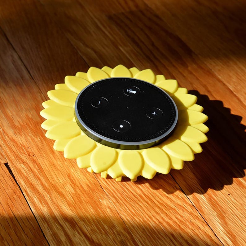 第2世代Echo Dot対応ひまわり型スタンド、装飾用スマートスピーカーマウント 画像 1