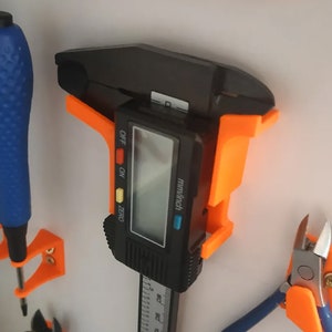 Digital Caliper Holder, Wall Mount Storage Solution, Garage Organization Tool, Secure Caliper Protection