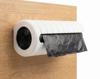 Trash Bag Holder for Under Sink, Cabinet Mount Dispenser