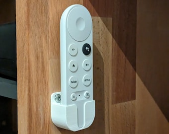 Soporte de pared para mando a distancia compatible con Google TV Chromecast, soporte de fácil acceso, ahorra espacio.