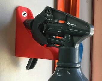 Spray Bottle Wall Hangers, Garage Organization Hooks, Workshop Cleaning Supply Mount