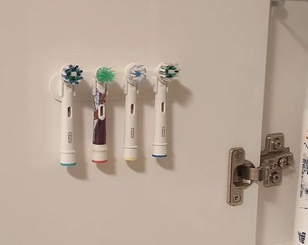 Porte-tête de brosse à dents Oral-B, pour 1 à 7 têtes, fixation murale ou sur porte d'armoire, organiseur de brosse à dents électrique, accessoire de salle de bain