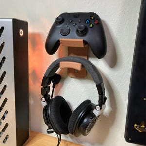 Soporte de pared para mando y auriculares de Xbox, organizador de juegos