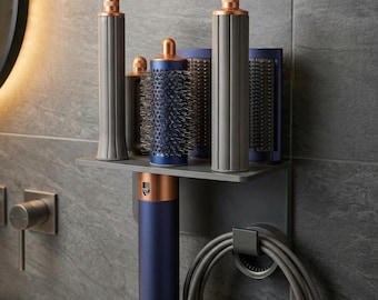 Wall Mount for Dyson Airwrap, Twist Lock Attachment Station